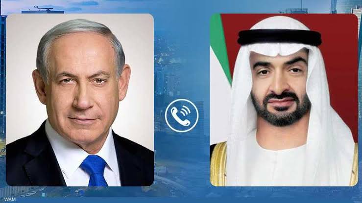 اتصال هاتفي بين نتنياهو ومحمد بن زايد لبحث تطورات المنطقة