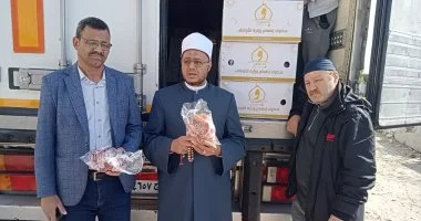 توزيع 4 أطنان لحوم على 4000 أسرة محتاجة بأسوان لدعم الأسر الأولى