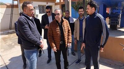محافظ المنوفية يتفقد محطة صرف صحي بدنشواي ضمن مشروعات حياة كريمة