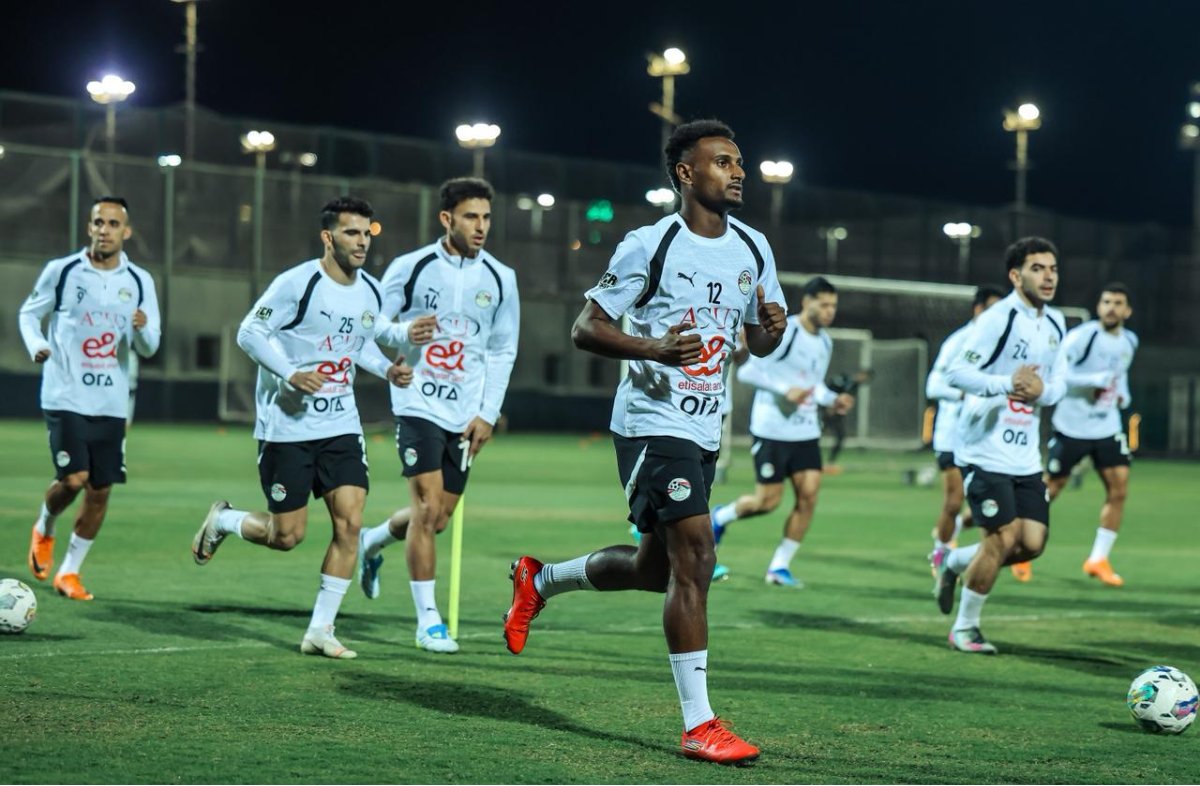 منتخب مصر يواصل تدريباته بمركز المنتخبات الوطنية قبل مواجهة السعودية