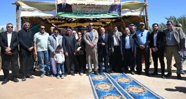 محافظ جنوب سيناء يشهد انطلاق حصاد القمح بوادي الطور