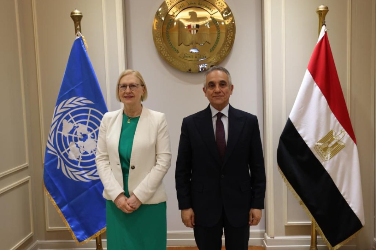 وزير العدل يبحث مع مساعد الأمين العام للأمم المتحدة لدعم بناء السلام تعزيز التعاون في مجالات سيادة القانون