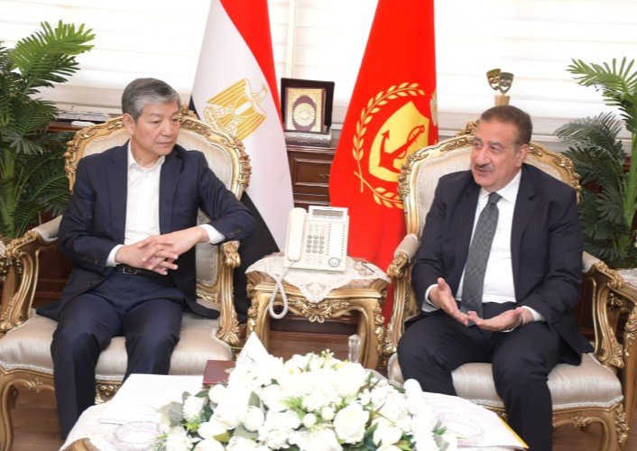 تعزيز الشراكة المصرية الصينية محور لقاء محافظ بورسعيد بالسفير لياو ليتشيانغ