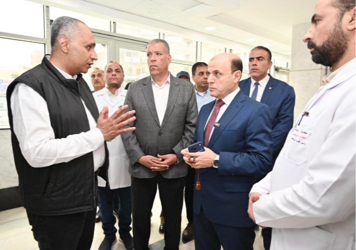 محافظ الغربية يتفقد مستشفى طنطا العام الجديد بسبرباي