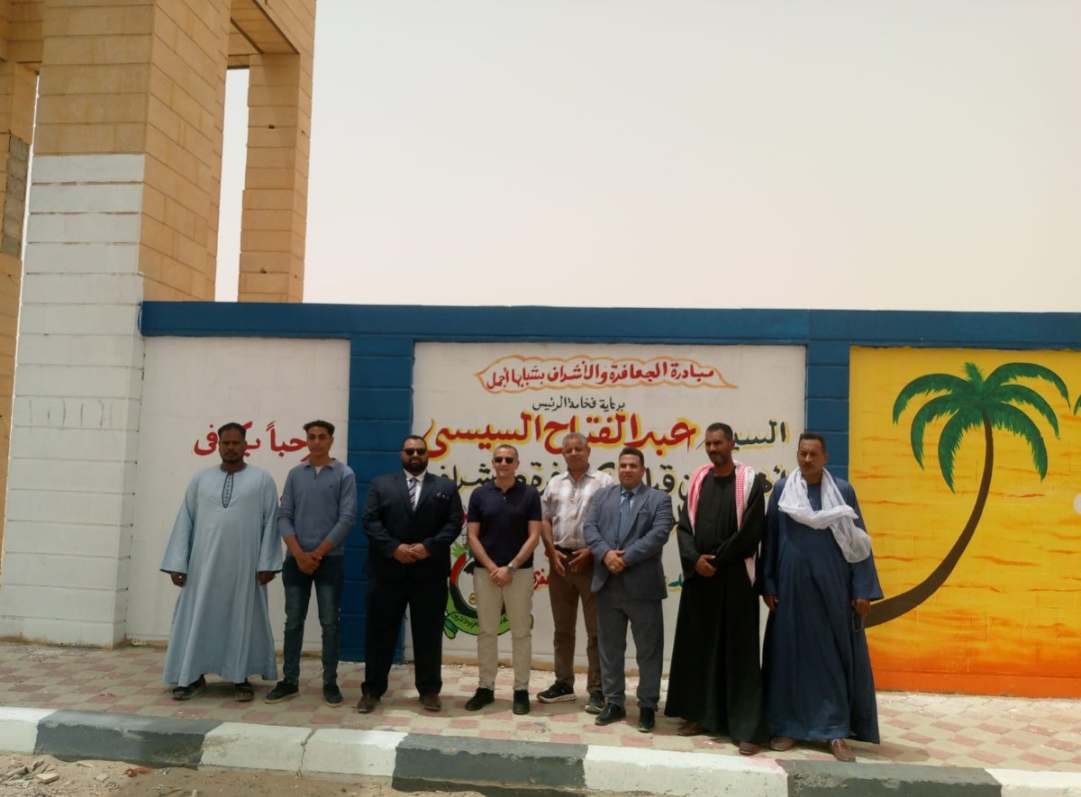 محافظ أسوان يفتتح تطوير بوابة إدفو بالطريق الصحراوي الغربي