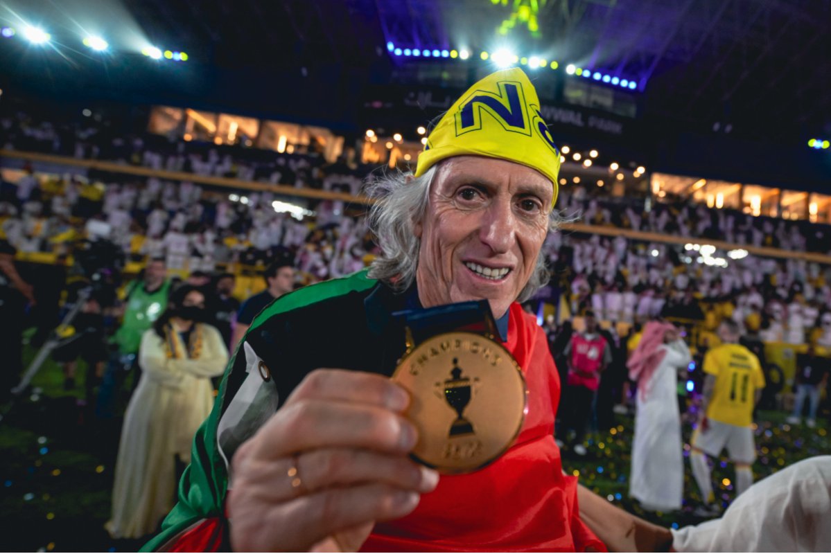 رقم تاريخي لـ خورخي خيسوس بعد تتويجه مع النصر بالدوري السعودي