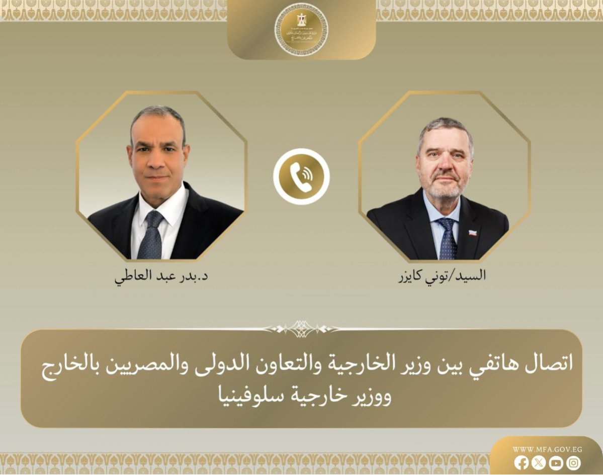 وزير الخارجية يبحث مع نظيره السلوفيني سبل تطوير العلاقات الثنائية