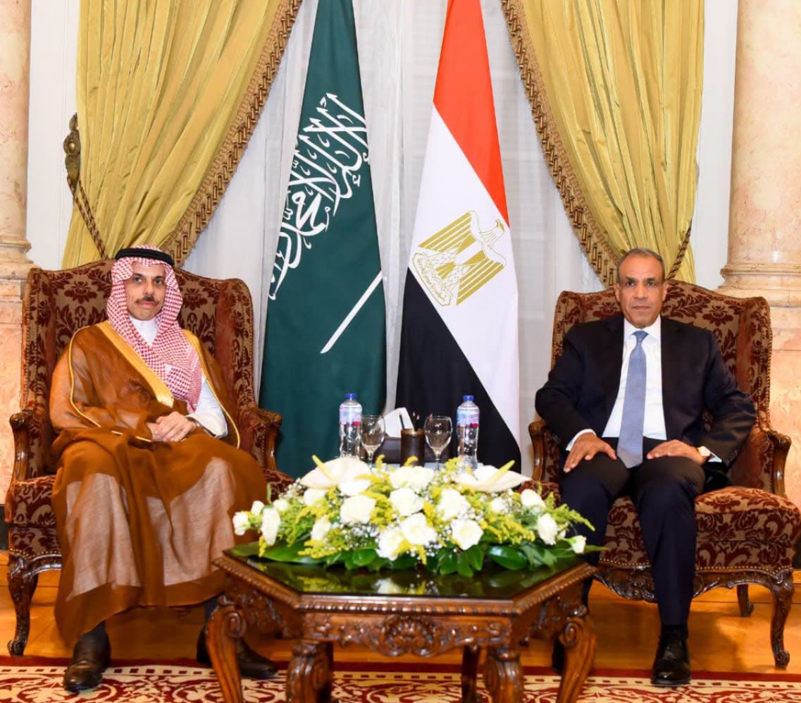 وزير الخارجية يبحث مع نظيره السعودي سبل تعزيز العلاقات الثنائية والتطورات الإقليمية