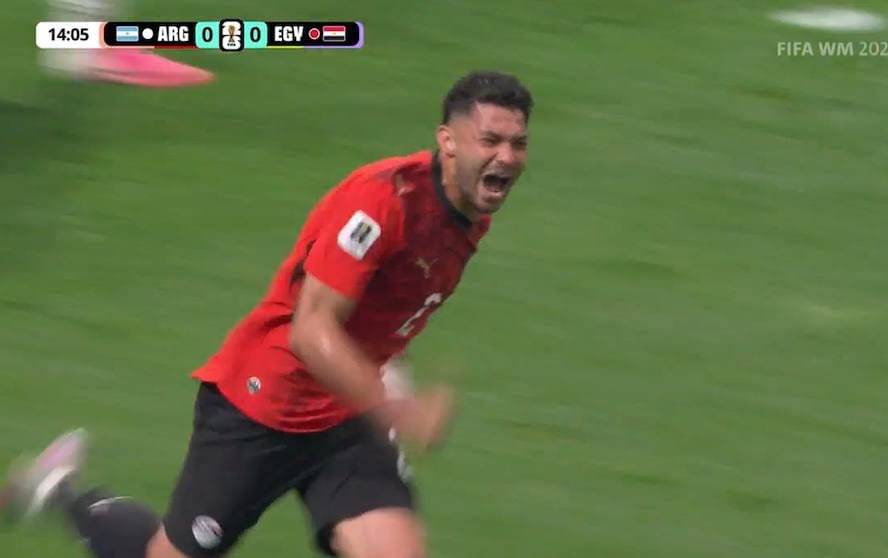 ياسر إبراهيم يهز شباك الأرجنتين مبكرًا ويمنح منتخب مصر الأفضلية في ثمن نهائي كأس العالم 2026