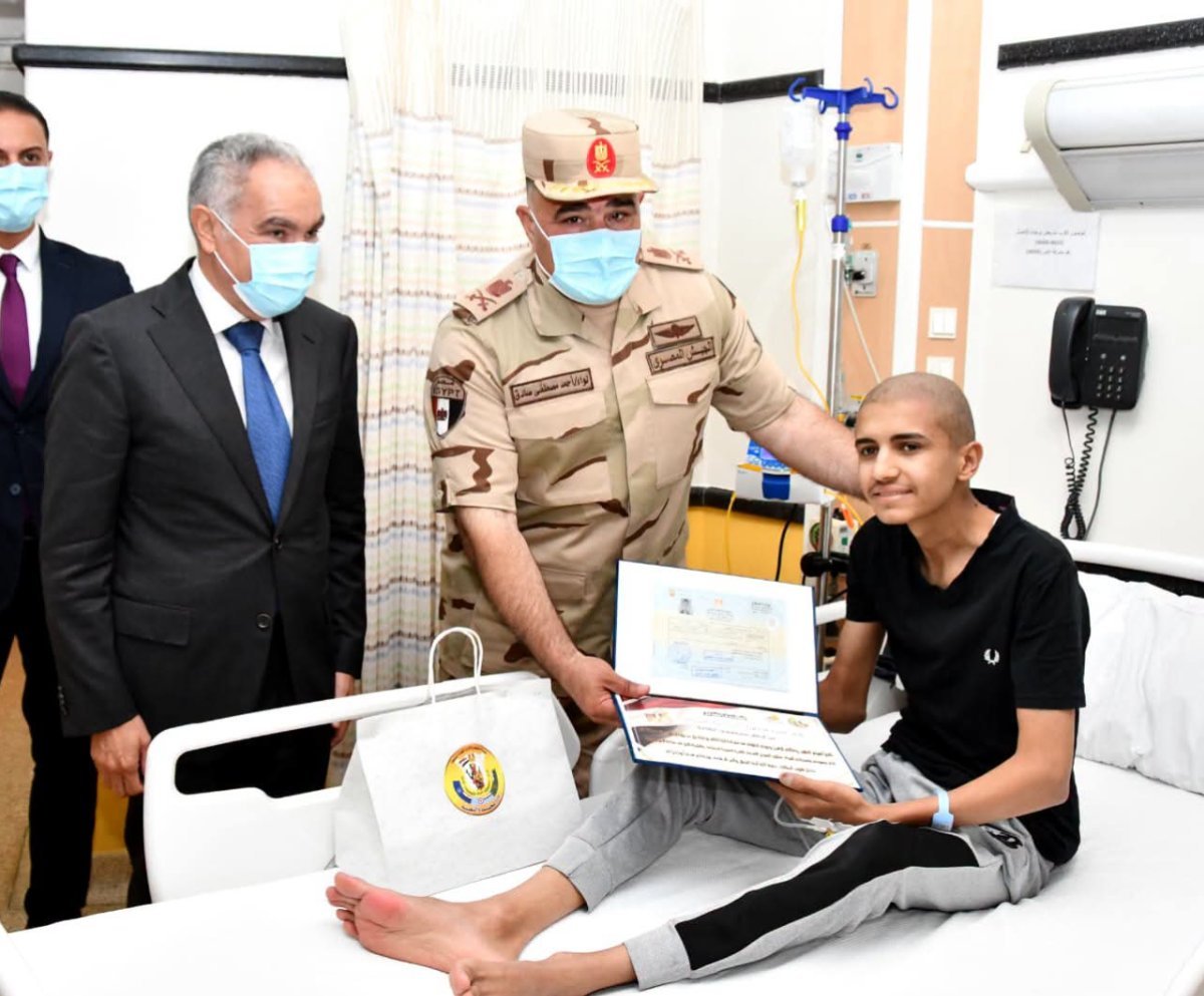 المتحدث العسكرى: إدارة التجنيد والتعبئة تسلم شهادات الإعفاء من التجنيد لمرضى مستشفى سرطان 57357