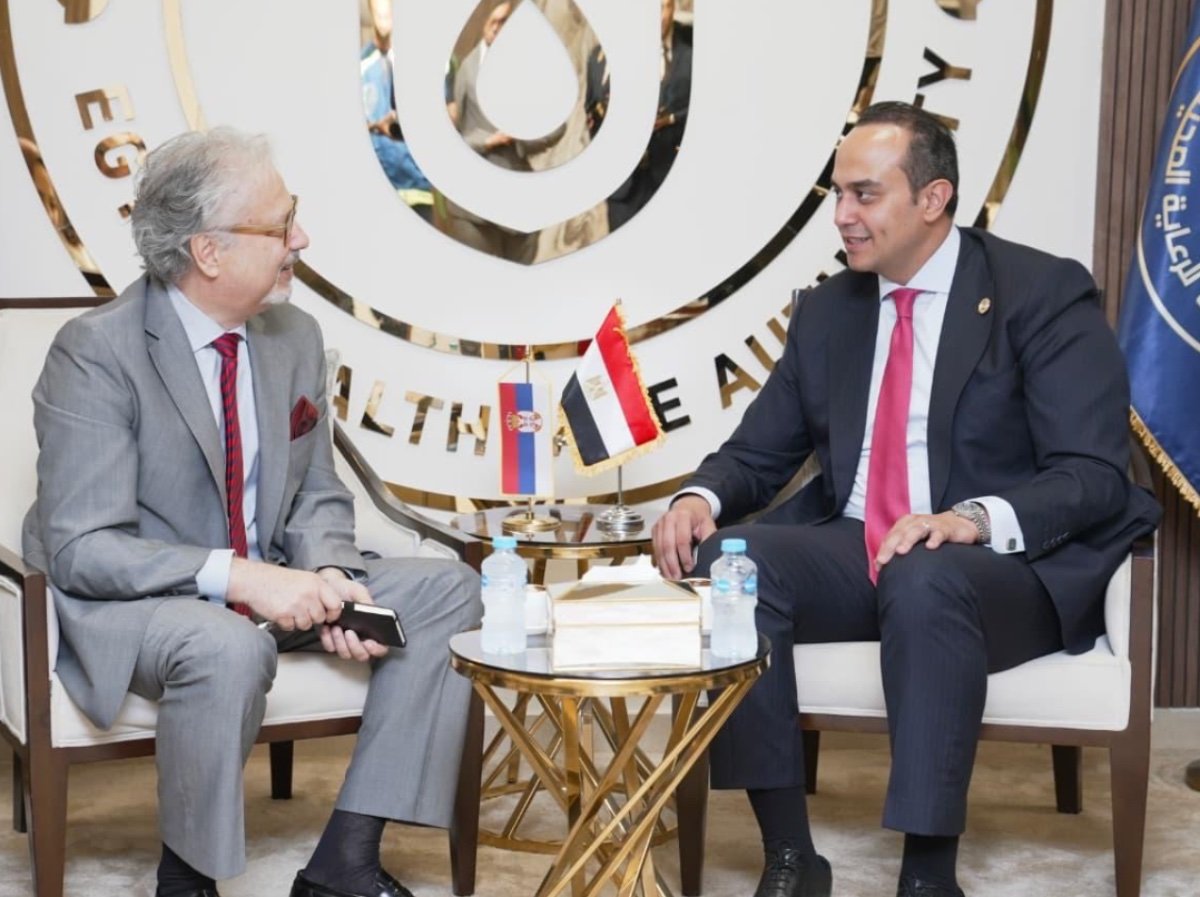 تعاون مصري صربي فى الرعاية الصحي بالذكاء الاصطناعي والتصنيع الدوائي