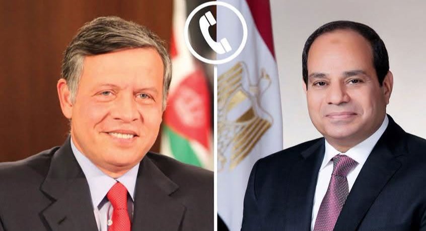 السيسي يؤكد لعبدالله الثاني: أمن الأردن جزء لا يتجزأ من الأمن القومي المصري