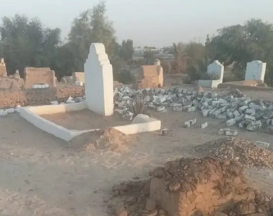 غضب بعد هدم مقابر بـ أبو تشت شمال قنا وبلاغ رسمى بالواقعة