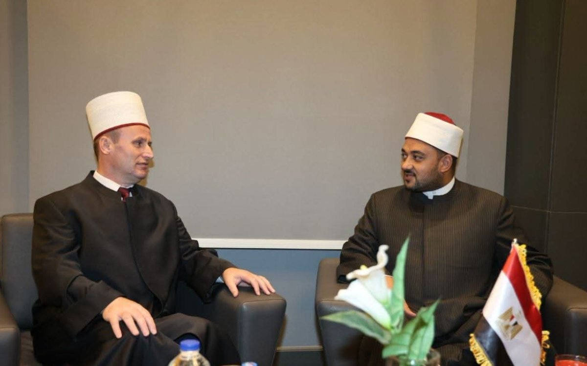 أمين عام «الأعلى للشئون الإسلامية» يلتقي رئيس المشيخة الإسلامية الألبانية على هامش المؤتمر العالمي للإفتاء