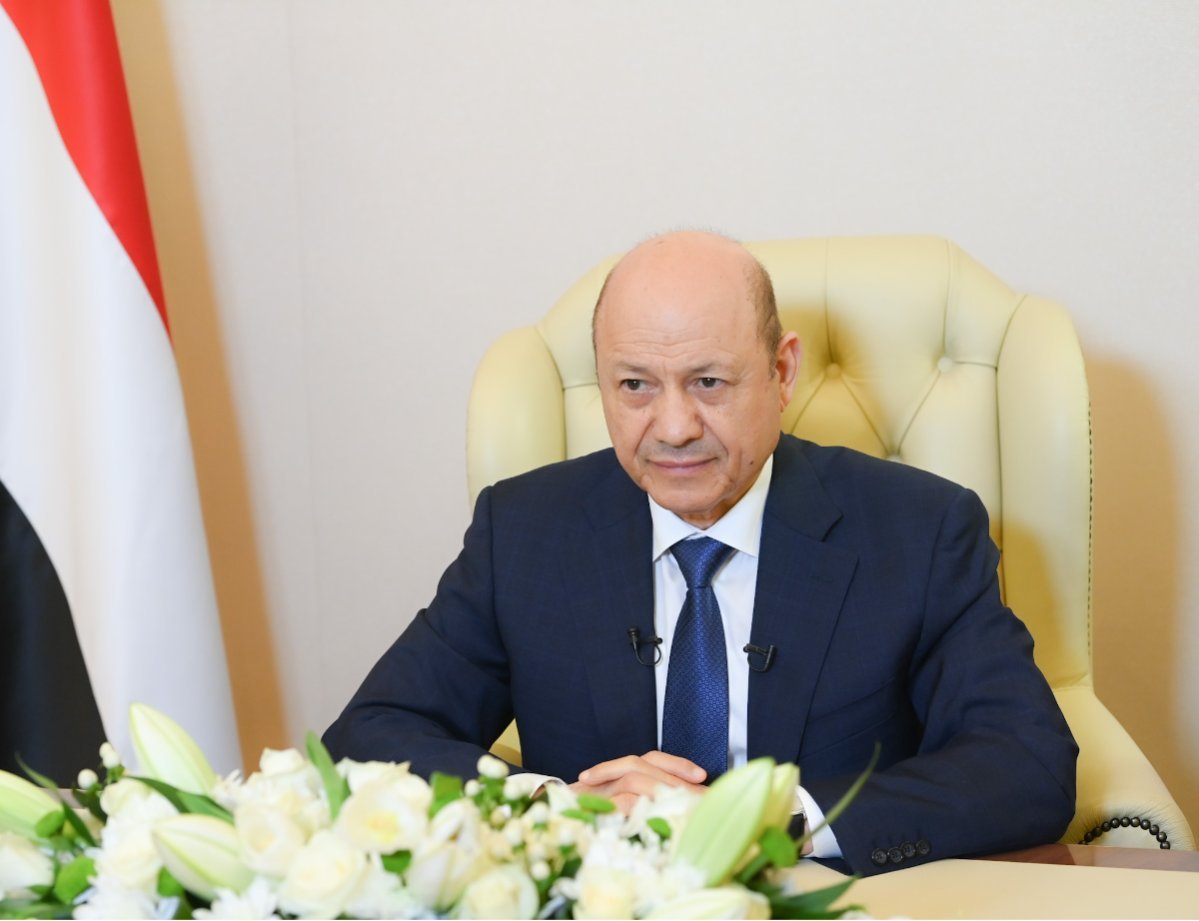 العليمي: لن نسمح لـ إيران وميليشياتها بالسيطرة على باب المندب