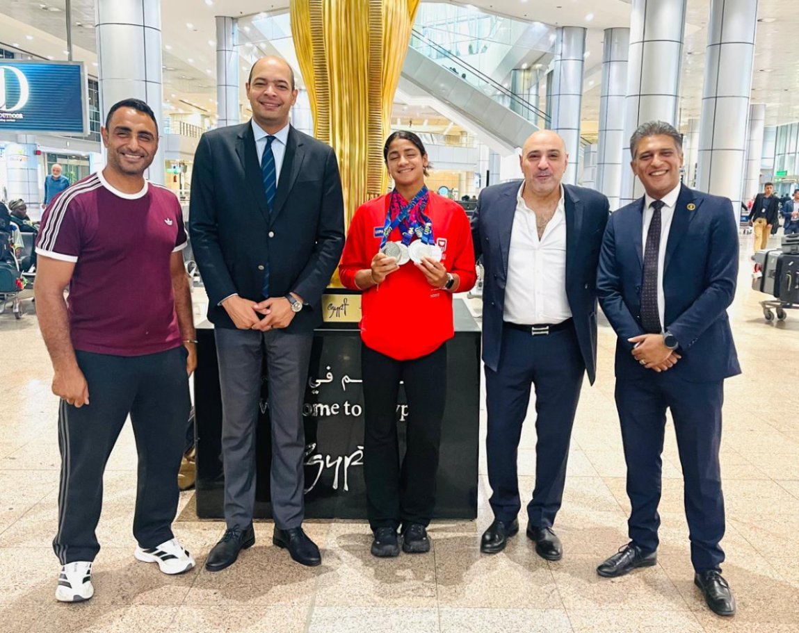 وزارة الشباب والرياضة.. تستقبل فريدة أبوهاشم بعد إنجازها العالمي