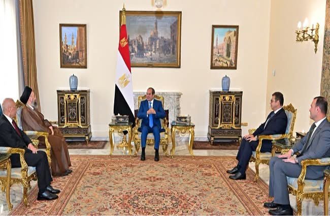 الرئيس السيسي يستقبل رئيس تيار الحكمة العراقي عمار الحكيم