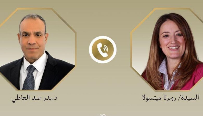 اتصال هاتفي بين وزير الخارجية ورئيسة البرلمان الأوروبي لبحث الدعم الأوروبي لمصر والتطورات الإقليمية