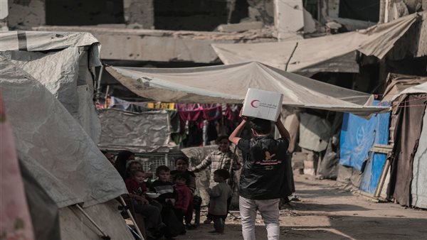 اللجنة المصرية تطلق حملة "قلوب تتخطى الحدود" لتوزيع المساعدات في غزة
