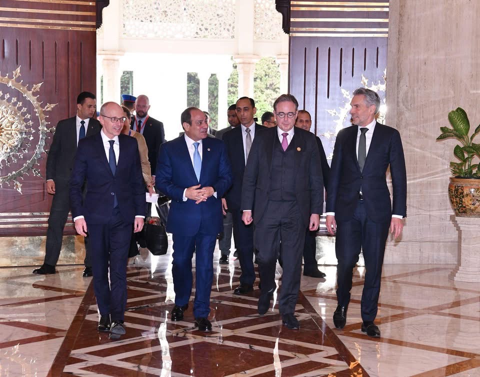 الرئيس السيسى يستقبل روءساء وزراء لوكسمبورج و هولندا و بلجيكا