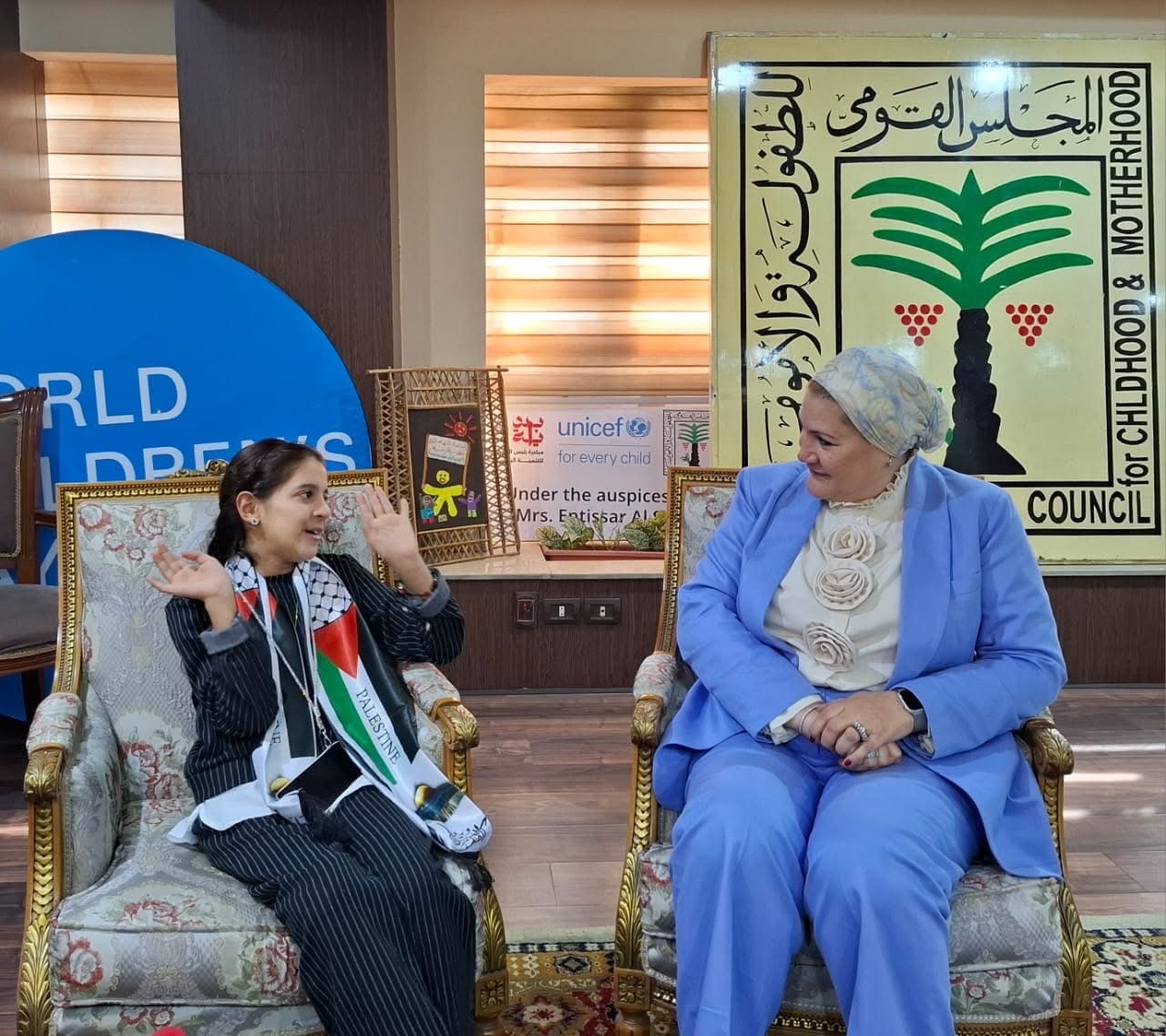 الطفلة ريتاج: أشكر الرئيس السيسي على دعمه  لأطفال فلسطين وجهوده في وقف الحرب ونشر السلام