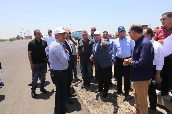 وزير الصناعة والنقل في جولة تفقدية موسعة لمتابعة أعمال صيانة المرحلة الأولى من مشروع تطوير الطريق الدائري الإقليمي
