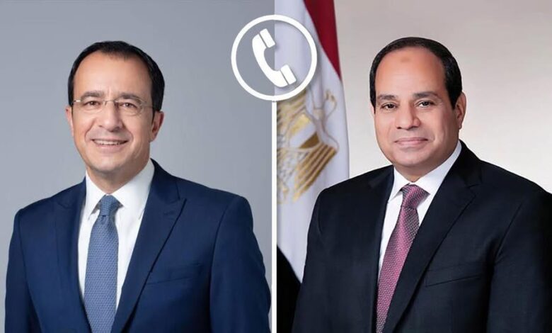 السيسي يؤكد لنظيره القبرصي أن الحلول السلمية تبقى الوحيدة القادرة على ضمان الأمن والاستقرار بالإقليم