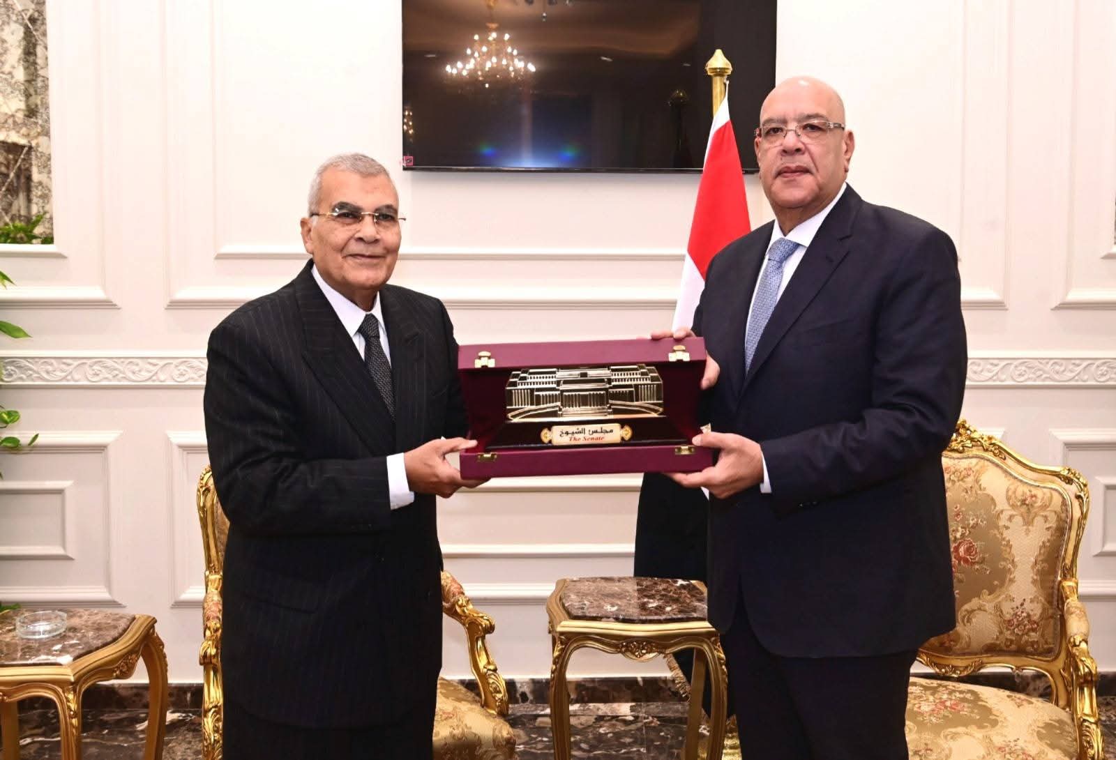 رئيس مجلس النواب يستقبل رئيس ووكيلي مجلس الشيوخ لتعزيز التعاون البرلماني