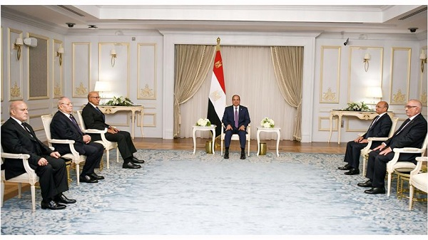 رؤساء الهيئات القضائية الجدد يؤدون اليمين القانونية أمام الرئيس السيسي