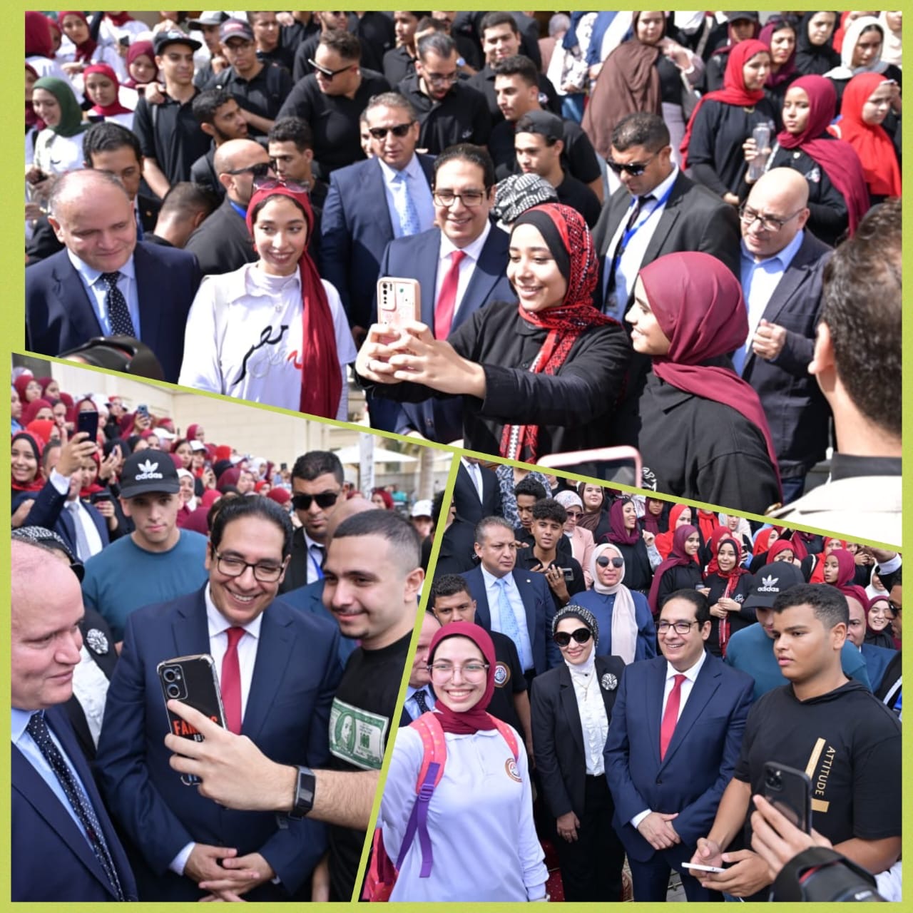 طلاب من أجل مصر  يدعمون زملائهم الجدد بجامعة القاهرة الاهلية في افتتاح العام الجامعي الجديد 2025/2026
