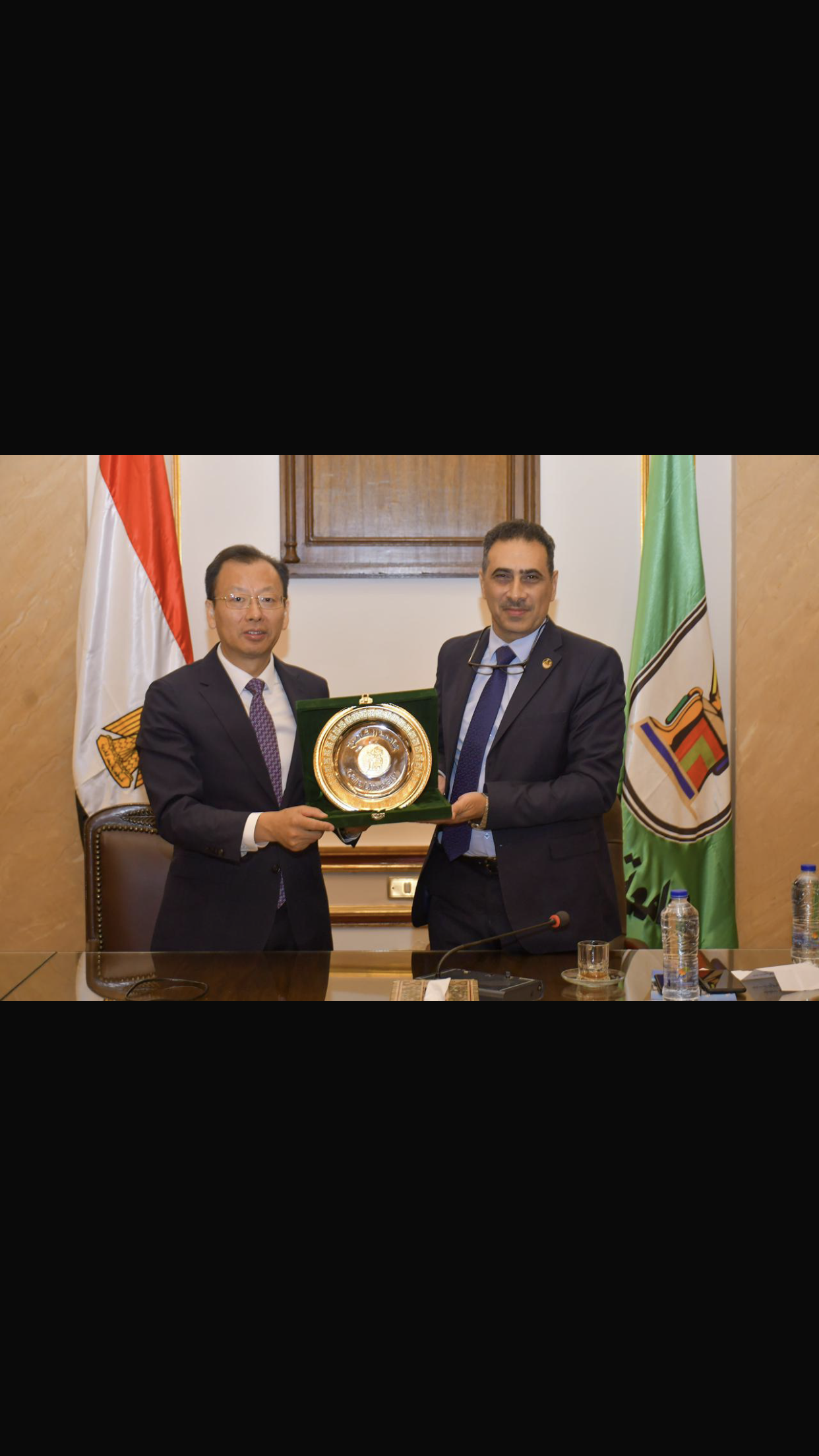 مباحثات لتعزيز التعاون الأكاديمي والبحثي بين جامعة القاهرة وجامعة جنوب الصين الزراعية