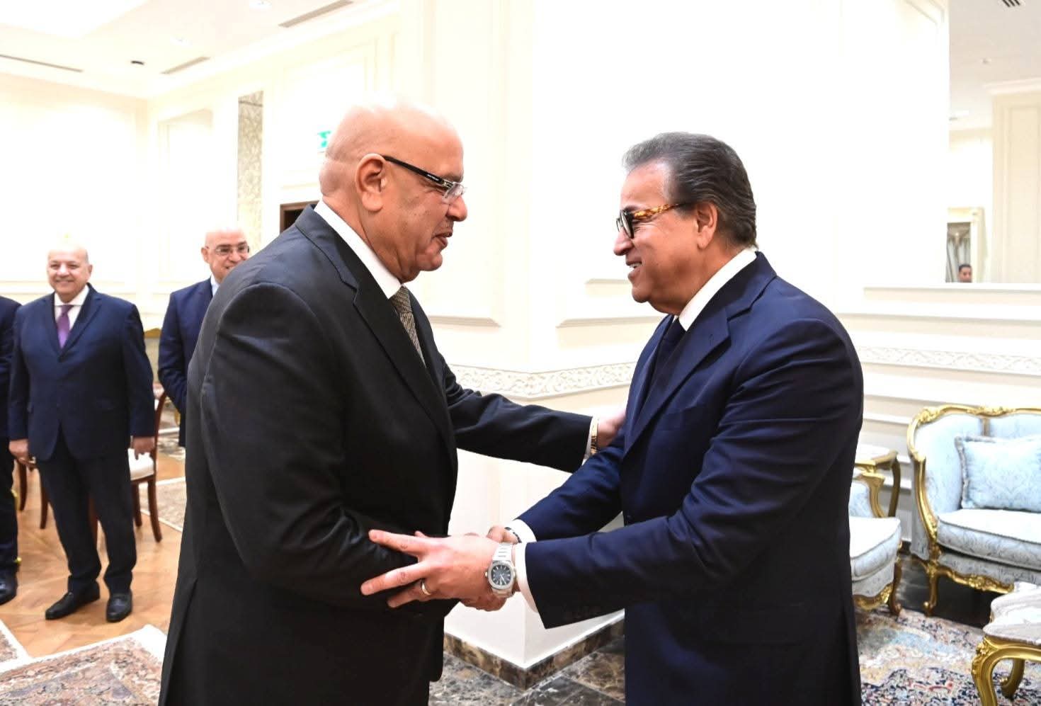 رئيس مجلس النواب يستقبل نائب رئيس الوزراء ووزير الصحة بمقر المجلس