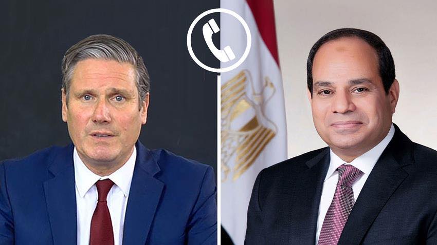 الرئيس السيسي لرئيس الوزراء البريطاني: أي تهجير للفلسطينيين تهديد مباشر للسلام الإقليمي