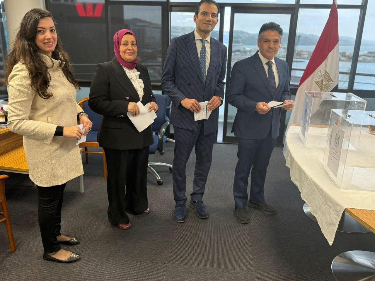 بدء التصويت في اليوم الثاني لانتخابات مجلس الشيوخ للمصريين بالخارج بسفارة مصر بنيوزيلندا
