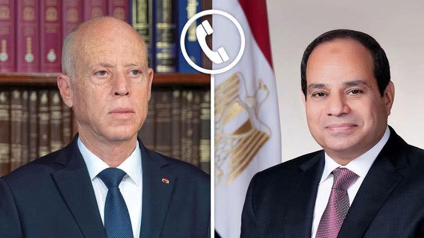 السيسي يتلقى تهنئة قيس سعيّد بذكرى أكتوبر.. والتأكيد على عمق التعاون المصري التونسي