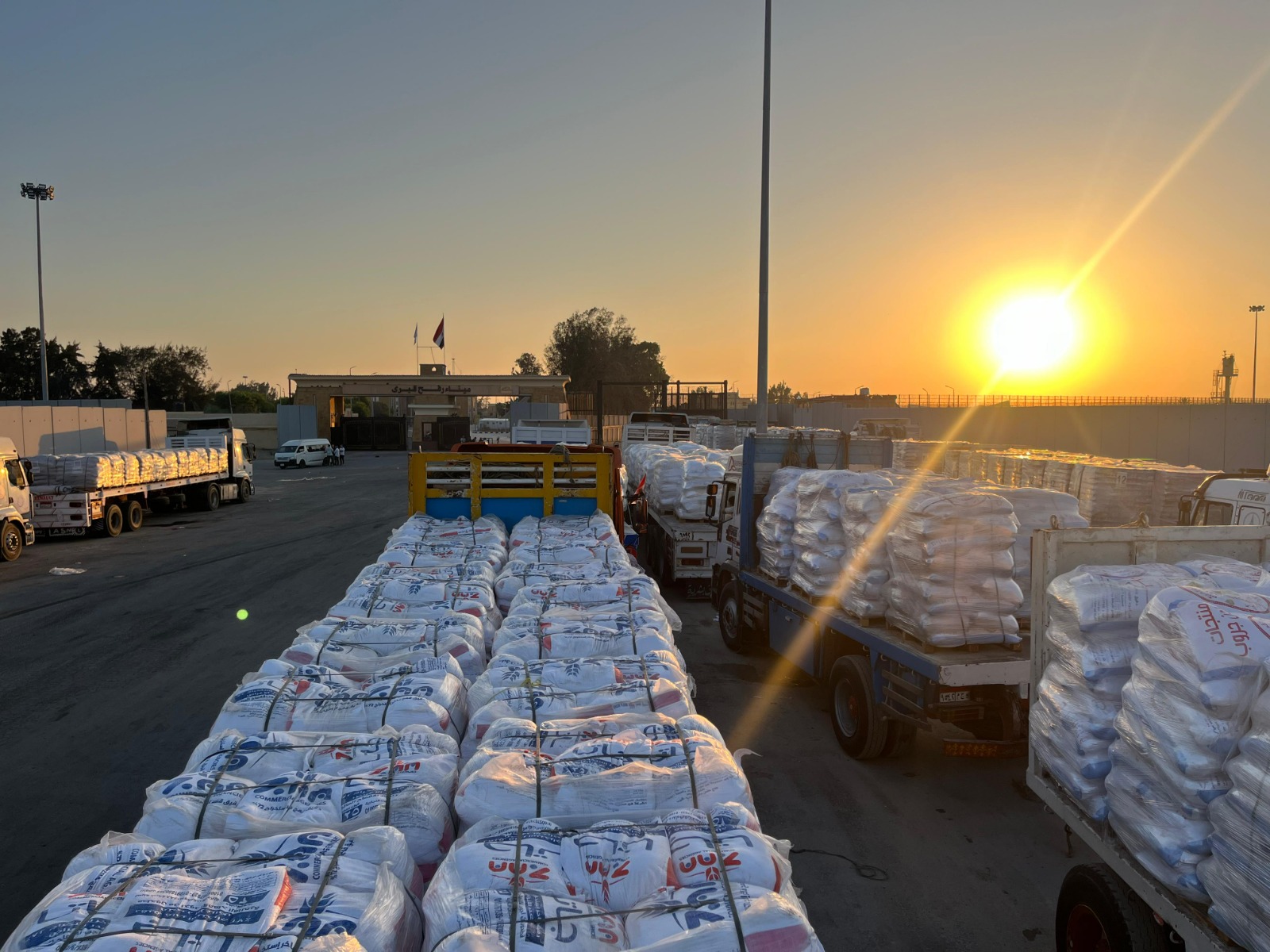الهلال الأحمر المصري يدفع أكثر من 3500 طن مساعدات غذائية  «زاد العزة» إلى غزة فى الاسبوع الثالث