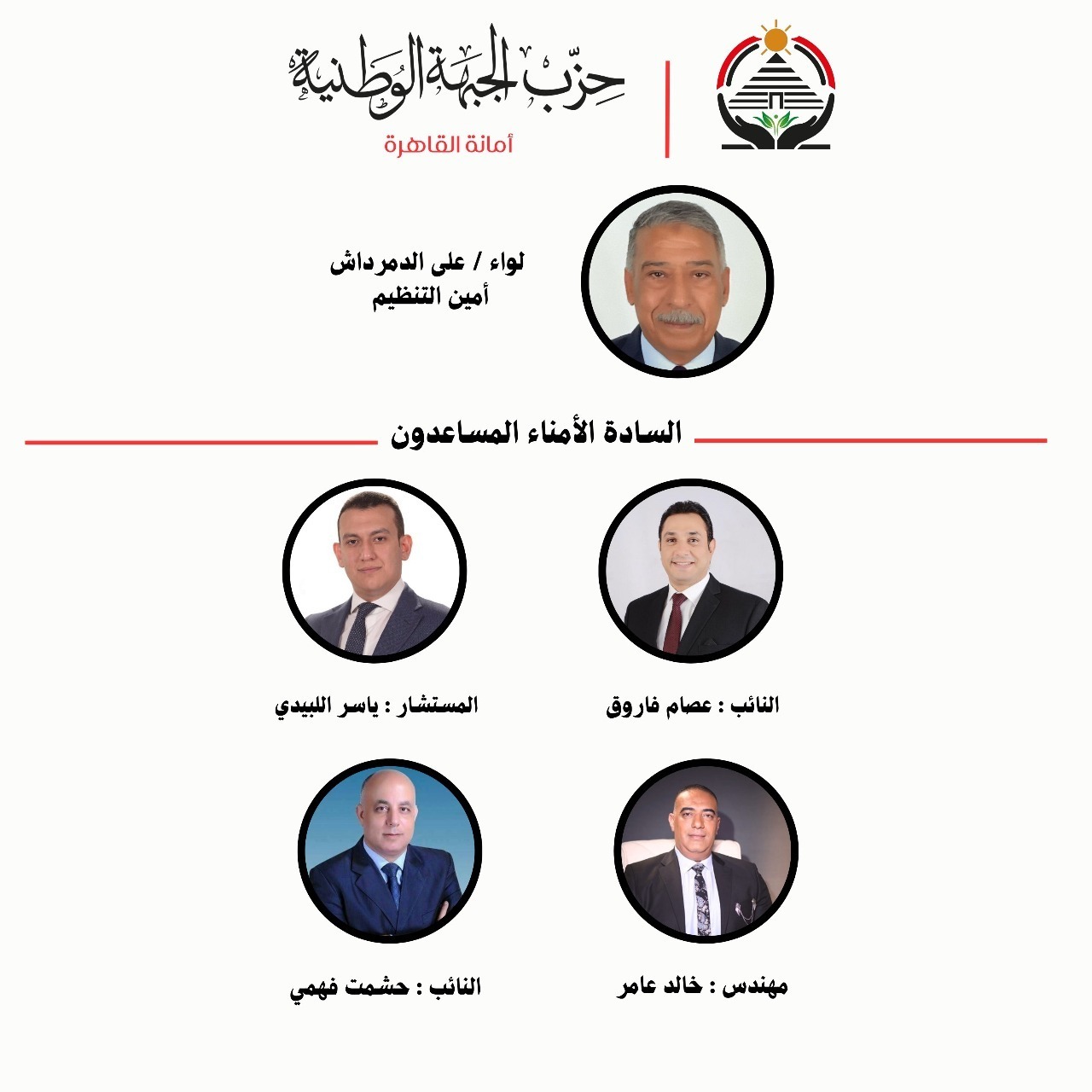 حزب الجبهة الوطنية يعلن تشكيل أمانة القاهرة