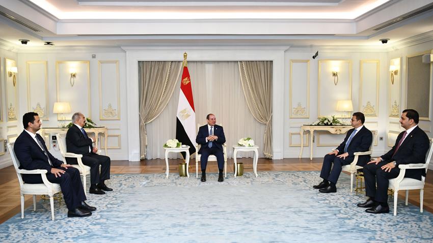 الرئيس عبد الفتاح السيسي يستقبل القائد العام للجيش الوطني الليبي