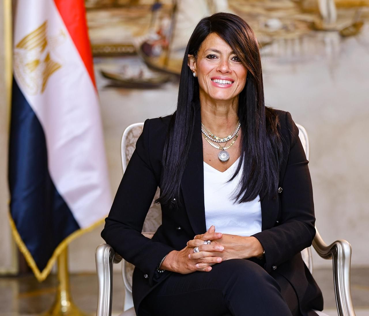 وزيرة التخطيط تلقي الكلمة الافتتاحية في احتفالية إطلاق تقرير سياسات الغذاء العالمية 2025 بمعهد IFPRI