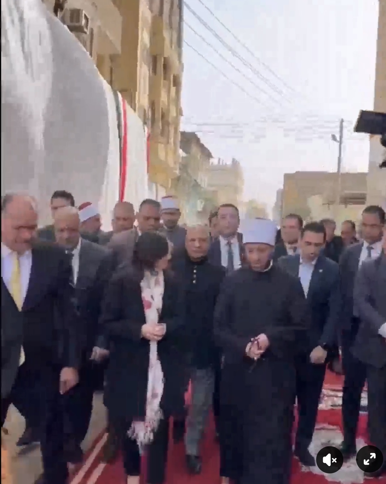 «منارة جديدة للعبادة والتثقيف الديني.. افتتاح مسجد أم صابر بمركز بدر بحضور وزير الاوقاف و جاكلين عازر