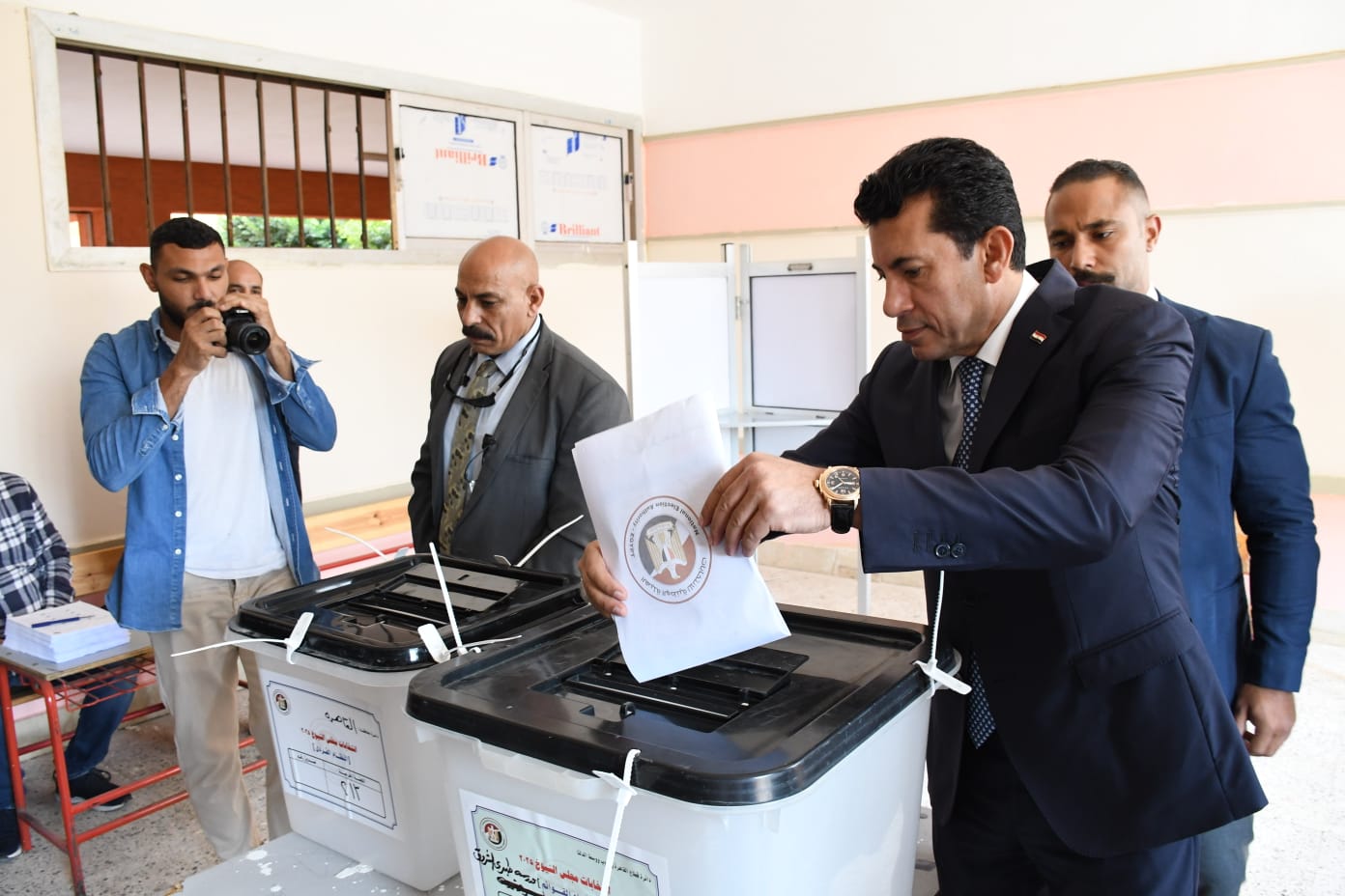 وزير الرياضة يدعو للمشاركة في انتخابات مجلس الشيوخ